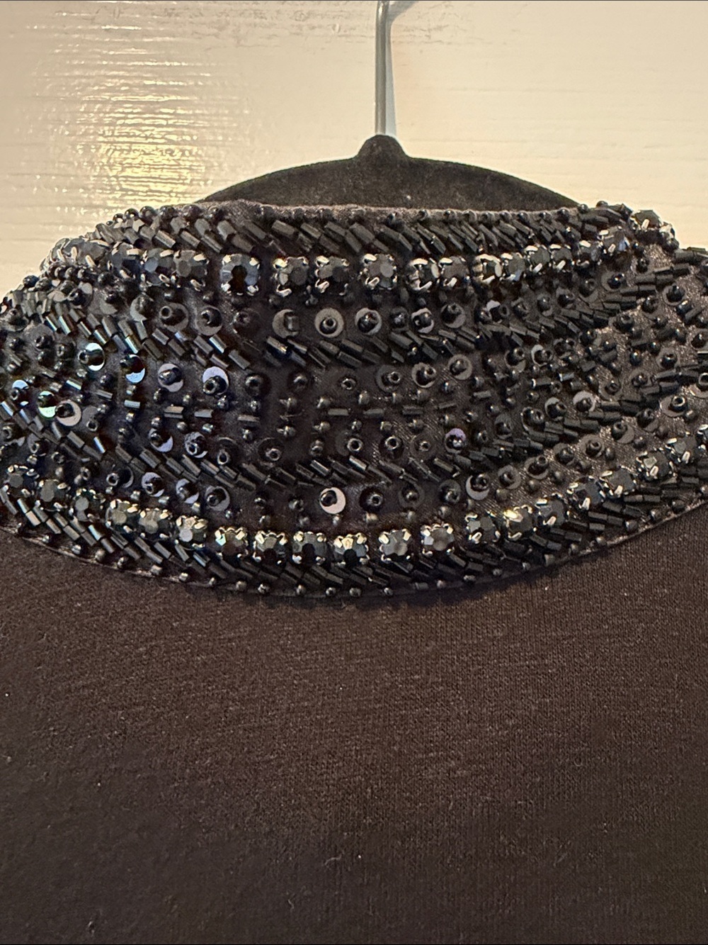 Generation Love Black Top w Beaded Neck Size XS - Picture 3 of 8